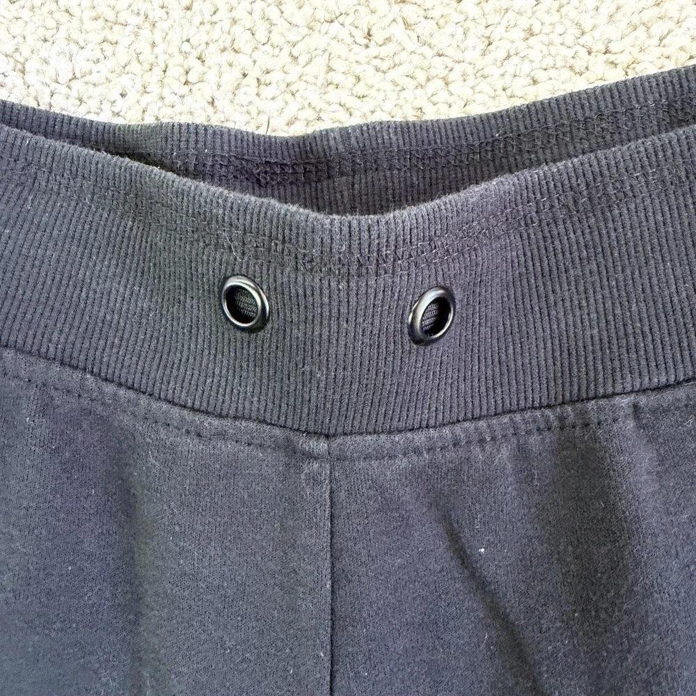 Spyder Active Jogger Pants Mens Large Black Knit Elastic Waist Zipper Pockets